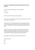 CDW TEST 3 &vert; COMPLETE PRACTICE QUESTIONS&comma; ANSWERS & STUDY GUIDE 2026&sol;2027