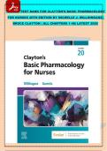 TEST BANK FOR CLAYTON&rsquo;S BASIC PHARMACOLOGY &NewLine;FOR NURSES 20TH EDITION BY MICHELLE J&period; WILLIHNGANZ&comma; &NewLine;BRUCE CLAYTON &vert; ALL CHAPTERS 1-48&vert; LATEST 2026