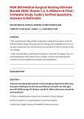 NUR 265 Medical-Surgical Nursing Ultimate Bundle 2026 &vert; Exams 1&comma; 2&comma; 3&comma; Midterm & Final &vert; Complete Study Guide &vert; Verified Questions&comma; Answers & Rationales