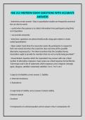 NSE 212 MIDTERM EXAM QUESTIONS WITH ACCURATE ANSWERS