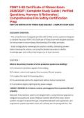 FDNY S-93 Certificate of Fitness Exam 2026&sol;2027 &vert; Complete Study Guide &vert; Verified Questions&comma; Answers & Rationales &vert; Comprehensive Fire Safety Certification Prep