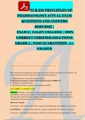NUR 210 PRINCIPLES OF &NewLine;PHARMACOLOGY ACTUAL EXAM &NewLine;QUESTIONS AND ANSWERS &NewLine;2026&sol;2027 &vert; &NewLine;EXAM 2 &vert; GALEN COLLEGE &vert; 100&percnt; &NewLine;CORRECT VERIFIED SOLUTIONS &NewLine;GRADE A &vert; PASS GUARANTEED - A&plus; &NewLine;GRADED 