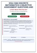 WGU C960 Discrete Mathematics II Objective Assessment Exam Prep - 151 Questions with Verified Solutions & Rationales &lpar;Latest Update&rpar;