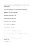 ASSESSMENT 1 CDW &vert; COMPLETE PRACTICE QUESTIONS&comma; ANSWERS & STUDY GUIDE 2026&sol;2027