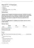 FTT 111 WEEK 8 FINAL EXAM &vert; 70 QUESTIONS AND ANSWERS &vert; 2026 UPDATE &vert; WITH COMPLETE SOLUTIONS&period;