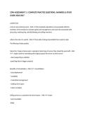 CDW ASSESSMENT 3 &vert; COMPLETE PRACTICE QUESTIONS&comma; ANSWERS & STUDY GUIDE 2026&sol;2027