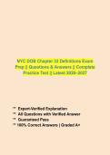 NYC DOB Chapter 33 Definitions Study Guide &lpar;2026&ndash;2027&rpar; Questions and Verified Answers with Rationales &vert; Latest Site Safety & Construction Code Exam Prep &vert; Grade A&plus;