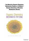 Organic Chemistry&colon; Mechanistic Patterns 1st Edition Test Bank &vert; Ogilvie &vert; Complete Test Bank for Organic Chemistry & Reaction Mechanisms
