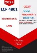 LCP4801-"QUIZ" 2024 - ASSIGNMENT 1 (Due 10 Mar 2024) Semester 1 - 100%