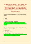 AZ-104 EXAM AND PRACTICE EXAM NEWEST 2026&sol; &NewLine;2027 TEST BANK&vert; AZ-104 MICROSOFT AZURE &NewLine;ADMINISTRATOR CERTIFICATION EXAM PREP &NewLine;WITH COMPLETE REAL EXAM QUESTIONS AND &NewLine;CORRECT VERIFIED ANSWERS&sol; ALREADY GRADED &NewLine;A&plus; &lpar;MOST RECENT&excl;&excl;&rpar; 