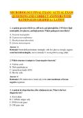 Microbiology Final Exam Questions and Answers with Detailed Rationales &vert; Comprehensive Study Guide & Practice Exam &vert; Latest 2026 Update &vert; Grade A&plus;