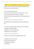 CIPT v3 Test Questions with Correct Answers