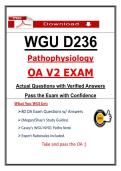 D236 OA V2 Exam &ndash; WGU Pathophysiology Objective Assessment Questions & Study Guide &lpar;2026&rpar; with Expert Rationales