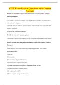 CIPT Exam Review Questions with Correct&NewLine;Answers