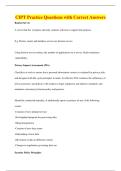 CIPT Practice Questions with Correct Answers