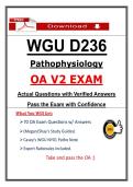 WGU D236 OA V2 Exam &lpar;3 Set Exams&rpar; Bundle &ndash; Take and pass the OA