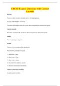 CRCST Exam 1 Questions with Correct&NewLine;Answers