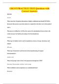 CRCST PRACTICE TEST Questions with&NewLine;Correct Answers