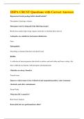 BUNDLE OF Crcst   QUESTIONS WITH 100&percnt; CORRECT ANSWER