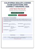 California Dealer License Exam Questions and Answers 2026 - 146 Practice Questions