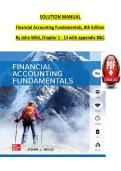 Solutions Manual for Financial Accounting Fundamentals 8th Edition by John Wild