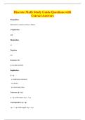 Discrete Math Study Guide Questions with&NewLine;Correct Answers