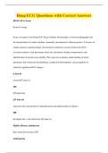 Hoag ECG Questions with Correct Answers