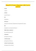 Hoag ECG Exam 1 Questions with Correct&NewLine;Answers