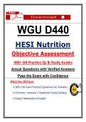 Pass WGU D440 Nutrition OA Exam &lpar;2026&rpar; &ndash; 300&plus; Practice Questions & Study Guides &vert; Guarantee Pass