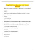 Hoag ECG Exam Questions with Correct&NewLine;Answers