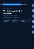 RN Endoscopy GI Lab A Relias Exam Actual 2026&sol;2027 &ndash; Complete Exam-Style Questions &vert; Detailed Rationales &ndash; Pass Guaranteed &ndash; A&plus; Graded