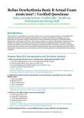 Relias Dysrhythmia Basic B Actual Exam &ndash; Relias Learning Systems &ndash; 2026&sol;2027 Academic Year &ndash; Verified Questions and Answers for Healthcare Professionals and Nursing Staff