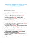 CALIFORNIA CUSTODIAN CERTIFICATION &vert; EXAM QUESTIONS WITH VERIFIED SOLUTIONS - UPDATED VERSION - COMPREHENSIVE REVIEW&NewLine;&NewLine;