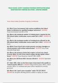 TEXAS SCHOOL SAFETY GUARDIAN PROGRAM EXAM SUCCESS BUNDLE - VERIFIED ANSWERS TO LATEST QUESTIONS 
