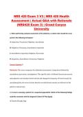 NRS 420 Exam 3 V1&ndash;V3 &vert; NRS 420 Health Assessment &vert; Grand Canyon University &vert; Actual Q&A with Rationale &lpar;NRS420 Exam 3&rpar;