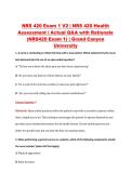 NRS 420 Exam 1 V2 &vert; NRS 420 Health &NewLine;Assessment &vert; Actual Q&A with Rationale &NewLine;&lpar;NRS420 Exam 1&rpar; &vert; Grand Canyon &NewLine;University
