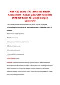 NRS 420 Exam 1 V1&ndash;V3 &vert; NRS 420 Health Assessment &vert; Grand Canyon University &vert; Actual Q&A with Rationale &lpar;NRS420 Exam 1&rpar;
