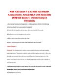 NRS 420 Exam 4 V2 &vert; NRS 420 Health &NewLine;Assessment &vert; Actual Q&A with Rationale &NewLine;&lpar;NRS420 Exam 4&rpar; &vert; Grand Canyon &NewLine;University