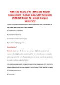 NRS 420 Exam 4 V1&ndash;V3 &vert; NRS 420 Health Assessment &vert; Grand Canyon University &vert; Actual Q&A with Rationale &lpar;NRS420 Exam 4&rpar;