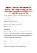 NRS 445 Exam 1 V1&ndash;V3 &vert; NRS 445 Nursing Research and Evidence-Based Practice &vert; Grand Canyon University &vert; Actual Q&A with Rationale &lpar;NRS445 Exam 1&rpar;