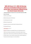 NRS 445 Exam 3 V1 &vert; NRS 445 Nursing &NewLine;Research and Evidence-Based Practice &vert; &NewLine;Actual Q&A with Rationale &lpar;NRS445 Exam &NewLine;3&rpar; &vert; Grand Canyon University