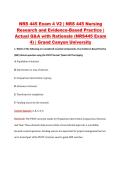 NRS 445 Exam 4 V2 &vert; NRS 445 Nursing &NewLine;Research and Evidence-Based Practice &vert; &NewLine;Actual Q&A with Rationale &lpar;NRS445 Exam &NewLine;4&rpar; &vert; Grand Canyon University