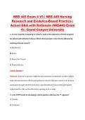 NRS 445 Exam 4 V1&ndash;V3 &vert; NRS 445 Nursing Research and Evidence-Based Practice &vert; Grand Canyon University &vert; Actual Q&A with Rationale &lpar;NRS445 Exam 4&rpar;