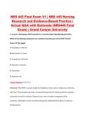 NRS 445 Final Exam V1&ndash;V3 &vert; NRS 445 Nursing Research and Evidence-Based Practice &vert; Grand Canyon University &vert; Actual Q&A with Rationale &lpar;NRS445 Final Exam&rpar;