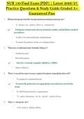NUR 150 Final Exam &lpar;PDF&rpar; &vert; Latest 2026&sol;27 &NewLine;Practice Questions & Study Guide Graded A&plus;  &NewLine;Guaranteed Pass