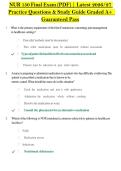 NUR 150 Final Exam &lpar;PDF&rpar; &vert; Latest 2026&sol;27 &NewLine;Practice Questions & Study Guide Graded A&plus;  &NewLine;Guaranteed Pass