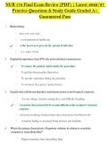 NUR 172 Final Exam Review &lpar;PDF&rpar; &vert; Latest 2026&sol;27 &NewLine;Practice Questions & Study Guide Graded A&plus;  &NewLine;Guaranteed Pass &NewLine;
