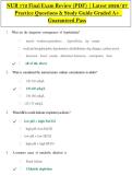 NUR 172 Final Exam Review &lpar;PDF&rpar; &vert; Latest 2026&sol;27 &NewLine;Practice Questions & Study Guide Graded A&plus;  &NewLine;Guaranteed Pass