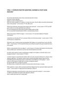 CCNA 1 &vert; COMPLETE PRACTICE QUESTIONS&comma; ANSWERS & STUDY GUIDE 2026&sol;2027