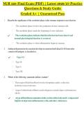 NUR 228 Final Exam &lpar;PDF&rpar; &vert; Latest 2026&sol;27 Practice &NewLine;Questions & Study Guide  &NewLine;Graded A&plus; &vert; Guaranteed Pass 